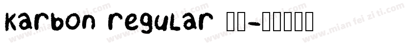 karbon regular 字体字体转换